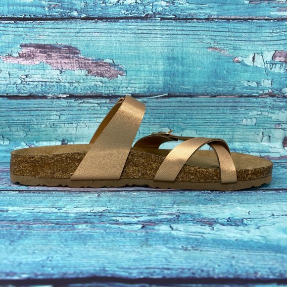 UNIONBAY Women's Melody Flat Sandal Rose Gold SZ 6 - Picture 8 of 9